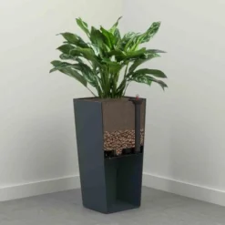 Siena Garden Pflanzgefäß Modern Nizza Graphit 35x35x68,0 Cm -Günstiges Heissner Geschäft 8630808 1346 3