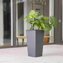 Siena Garden Pflanzgefäß Modern Nizza Graphit 35x35x68,0 Cm -Günstiges Heissner Geschäft 8630808 1346 4