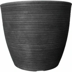 Siena Garden Pflanzgefäß Eco Sevilla Schwarz Ø 33cm X 28cm