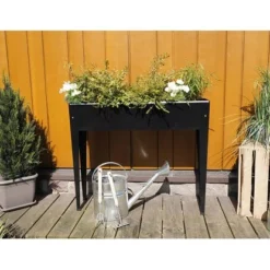 Siena Garden Hochbeet Slim Anthrazit 98x25x82 Cm -Günstiges Heissner Geschäft 8637787 1346 2