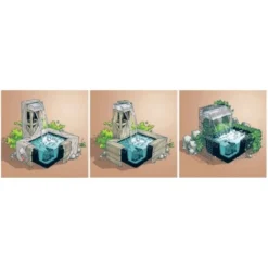 Ubbink Wasserfall Nevada 30 LED - Set Komplett Mit Pumpe 2300 L/h Becken 150 L -Günstiges Heissner Geschäft 8711465121118 3411 3