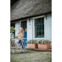 Elho Übertopf Green Basics Eckig 34,5 Cm X 77 Cm Mild Terra -Günstiges Heissner Geschäft 8711904155056 4667 03