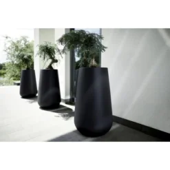 Elho Blumentopf Pure Cone Hoch Ø 43 Cm Schwarz -Günstiges Heissner Geschäft 8711904253516 4667 07