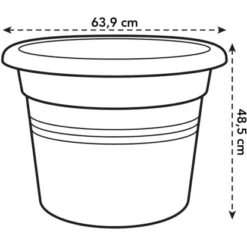 Elho Blumentopf Green Basics Cilinder Ø 64 Cm Laubgrün -Günstiges Heissner Geschäft 8711904301125 4667 02