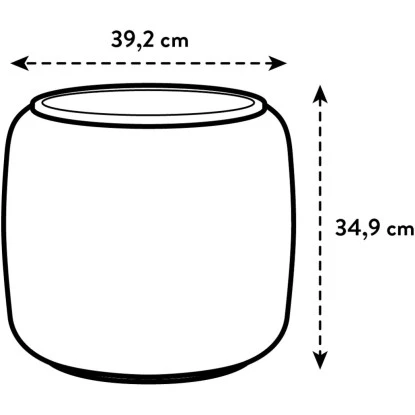 Elho Übertopf Pure Beads Small Ø 39,2 Cm Kieselrosa 4 Elho Übertopf Pure Beads Small Ø 39,2 Cm Kieselrosa – Bild 2
