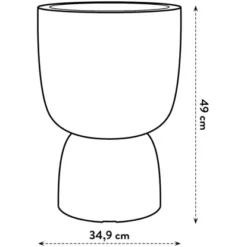 Elho Blumentopf Pure Coupe Ø 34,9 Cm Schwarz -Günstiges Heissner Geschäft 8711904492649 4667 04