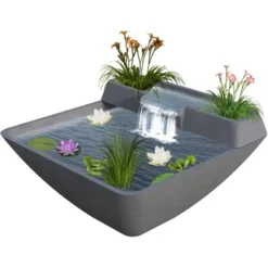 Velda Terrassenteich Mit Wasserfall Fountain Pond 75 Cm X 75 Cm