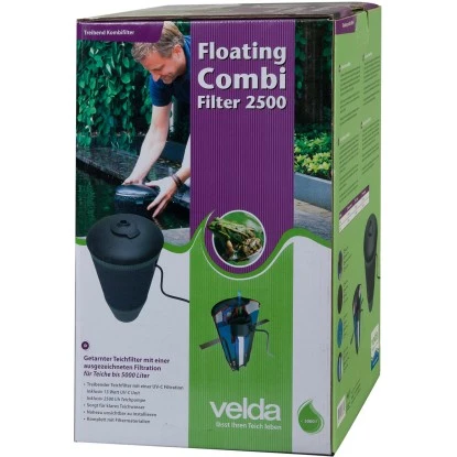 Velda Schwimmender Teichfilter Floating Combi Filter 2500 3 Velda Schwimmender Teichfilter Floating Combi Filter 2500