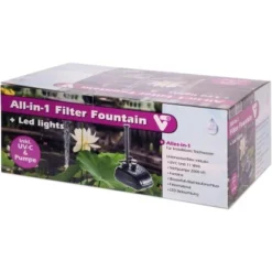 VT Alles In Einem Teichfilter Mit LED Und Teichfontäne All-in-1