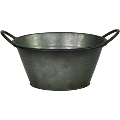 M Collections Pflanztopf Zink Vintage Rim Pot 38 Cm X 38 Cm Dunkelgrün 3 M Collections Pflanztopf Zink Vintage Rim Pot 38 Cm X 38 Cm Dunkelgrün