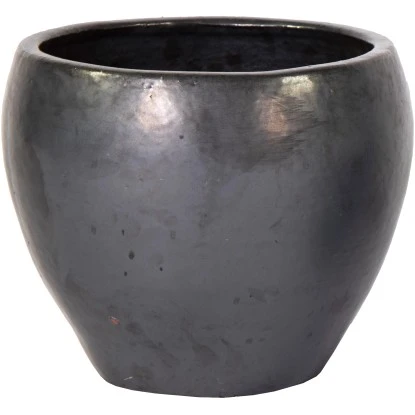 M Collections Pflanztopf Belly Falling Glazed 20 Cm X 20 Cm Schwarz Matt 3 M Collections Pflanztopf Belly Falling Glazed 20 Cm X 20 Cm Schwarz Matt