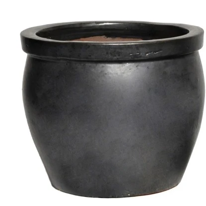 M Collections Pflanztopf Delta Rim Glazed 28 Cm X 28 Cm Schwarz Matt 3 M Collections Pflanztopf Delta Rim Glazed 28 Cm X 28 Cm Schwarz Matt