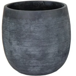 M Collections Pflanztopf Hampshire Cauldron 28 Cm X 28 Cm Graphit