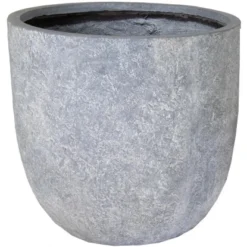 M Collections Pflanztopf Arizona Egg Pot 62 Cm X 62 Cm Washed Grau