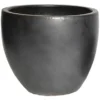 M Collections Pflanztopf Egg Pot Glazed 60 Cm X 60 Cm Matt Schwarz