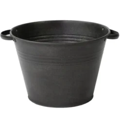 M Collections Pflanztopf Zink Vintage 35 Cm X 35 Cm Schwarz