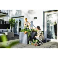 Metall-Hochbeet Anthrazit 150 Cm X 70 Cm X 70 Cm 15 Metall-Hochbeet Anthrazit 150 Cm X 70 Cm X 70 Cm -Günstiges Heissner Geschäft 8714255 5