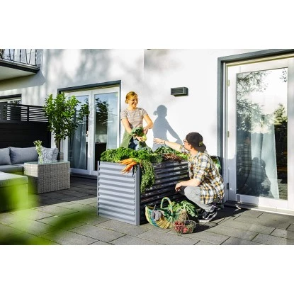 Metall-Hochbeet Anthrazit 150 Cm X 70 Cm X 70 Cm 7 Metall-Hochbeet Anthrazit 150 Cm X 70 Cm X 70 Cm – Bild 5