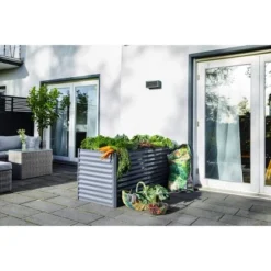 Metall-Hochbeet Anthrazit 150 Cm X 70 Cm X 70 Cm 16 Metall-Hochbeet Anthrazit 150 Cm X 70 Cm X 70 Cm -Günstiges Heissner Geschäft 8714255 6