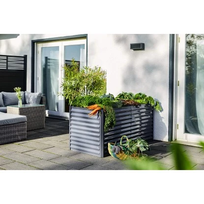 Metall-Hochbeet Anthrazit 150 Cm X 70 Cm X 70 Cm 9 Metall-Hochbeet Anthrazit 150 Cm X 70 Cm X 70 Cm – Bild 7