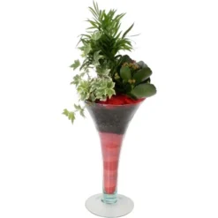 Arrangement In Trompetenvase Topf-Ø Ca. 15 Cm