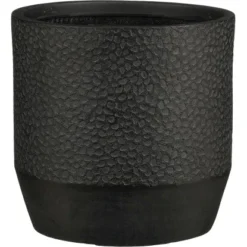 Mica Decorations Blumentopf Quito Outdoor 55 Cm X 55 Cm X 52 Cm Magnesium Schwar