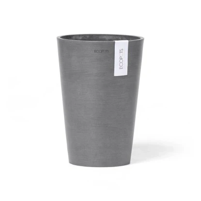 Ecopots Vase Pisa Grau 17,5 Cm X 3 Cm 3 Ecopots Vase Pisa Grau 17,5 Cm X 3 Cm