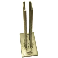 H&S H+S Dübelplatte Tür Uli/Formrohrsäule 60 Mm X 40 Mm Verzinkt 80 X 8 X 150 Mm