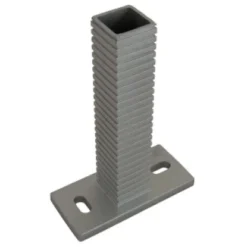 H&S H+S Dübelplatte Alu Säule Uni Alu/Uli 2 Loch