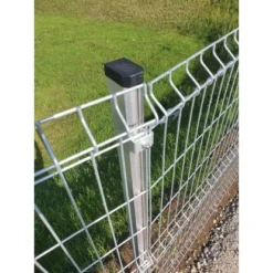 H&S H+S Uli Säule-Formrohr 60 Mm X 40 Mm Inkl. PVC Abdeckkappe Alu Natur 1,1 M -Günstiges Heissner Geschäft 9005483820009 1074 2