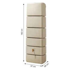 4rain Regenwassertank Slim 330 L Sandbeige 37 Cm Tiefe Inkl. Zubehör 11 4rain Regenwassertank Slim 330 L Sandbeige 37 Cm Tiefe Inkl. Zubehör -Günstiges Heissner Geschäft 9058074 VM01
