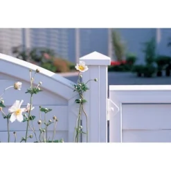 Zaun Zubehör Aufsatzleiste Longlife Gerade Weiß 120 Cm -Günstiges Heissner Geschäft 911104 picture 3