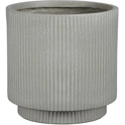 Mica Decorations Übertopf Quito Rund Grau H 24 Cm X Ø 24 Cm 3 Mica Decorations Übertopf Quito Rund Grau H 24 Cm X Ø 24 Cm