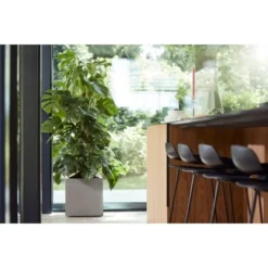 Elho Pflanztopf Vivo Matt Mit Rollen 39 Cm X 39 Cm X 41 Cm Warmes Grau -Günstiges Heissner Geschäft 9345463 4667 4