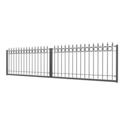 Eleo Doppeltor Belluno 400 Cm X 100 Cm Pulverbeschichtet DB703 -Günstiges Heissner Geschäft 943549 4915 2