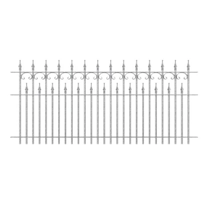 Eleo Zaun Lugano Feuerverzinkt 96 Cm 3 Eleo Zaun Lugano Feuerverzinkt 96 Cm