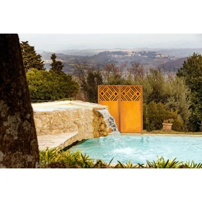 Eleo Sichtschutz Amato Metall Cortenstahl 4 Eleo Sichtschutz Amato Metall Cortenstahl – Bild 2