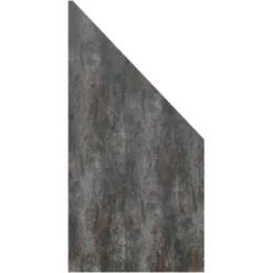 System Keramik Sichtschutz-Board Dark Night Schräg 180 Cm X 90 Cm