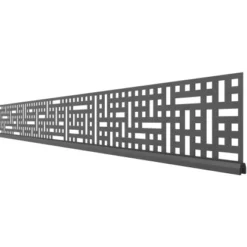 System Dekorprofil Quattro Anthrazit Flach 180 Cm