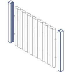 Elephant Anfangs-/Endpfosten Bambooline 200 Cm X 7,5 Cm X 7,5 Cm