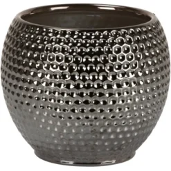 Scheurich Übertopf 732 Ø 17 Cm X 16 Cm Titanium Silver