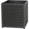 WPC Quader Monaco Anthrazit Mit Alurahmen Grau Mit PP-Pflanzeinsatz 43x43x42 Cm -Günstiges Heissner Geschäft 962677 1316 01