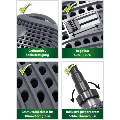 Heissner Filter- Und BachlaufpumpeEco 7000 Liter 4 Heissner Filter- Und BachlaufpumpeEco 7000 Liter – Bild 2