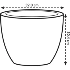 Elho Blumentopf Pure Soft Mit Rollen Ø 39 Cm Anthrazit -Günstiges Heissner Geschäft 966894 4667 03