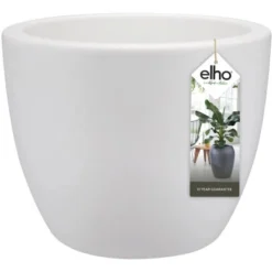 Elho Blumentopf Pure Soft Mit Rollen Ø 39 Cm Weiß
