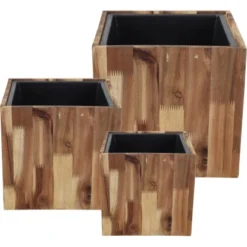 Pflanztopf Quader FSC-Akazienholz Geleimt Inkl. Kunststoff-Einsatz 43 Cm X 40 Cm 7 Pflanztopf Quader FSC-Akazienholz Geleimt Inkl. Kunststoff-Einsatz 43 Cm X 40 Cm -Günstiges Heissner Geschäft 967347 1316 03