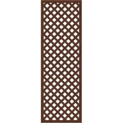 Sichtschutzelement Longlife Riva Diagonalgitter Nussbaum 180 Cm X 98 Cm
