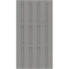 Sichtschutzelement Jumbo WPC Grau Alu-Riegel 179 Cm X 95 Cm