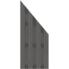 Sichtschutzelement Jumbo WPC Anthrazit Anschluss Alu-Riegel 74 Cm X 179 / 90 Cm