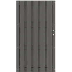Sichtschutzelement Alu Tor Jumbo WPC Anthrazit 179 Cm X 98 Cm